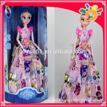 11 inch fashion beauty winter romance theme music lights doll toy for girls